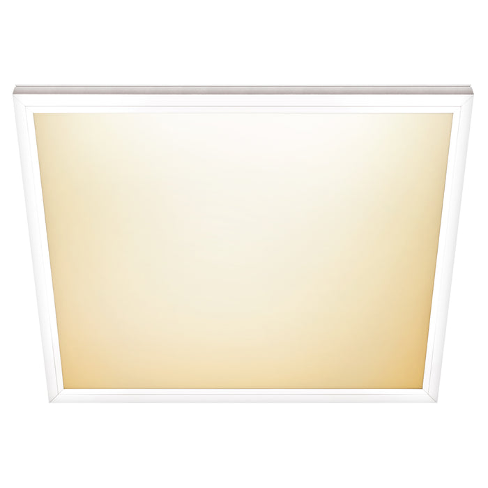 Feit Electric 2X2 Foot 48W CCT Selectable 3000K/3500K/4000K/5000K/6500K Integrated Edge-Lit Flat Panel T-Bar Grid Flush Mount LED Light Fixture (FP2X2/6WY/WH)