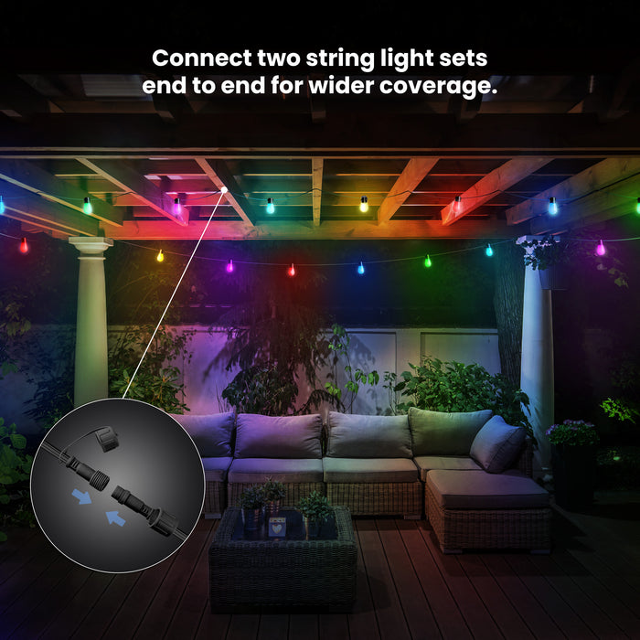 Feit Electric 24 Foot Color Changing Smart LED String Lights (LVSL24-12/RGBW/AG)