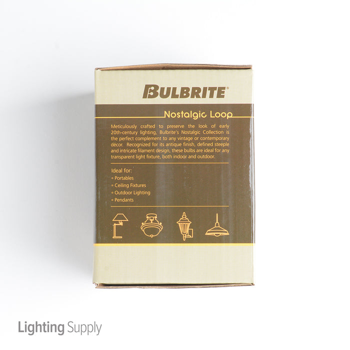 Bulbrite NOS40-LANTERN 40W BT27 Nostalgic Loop E26 120V 2200K (132521)