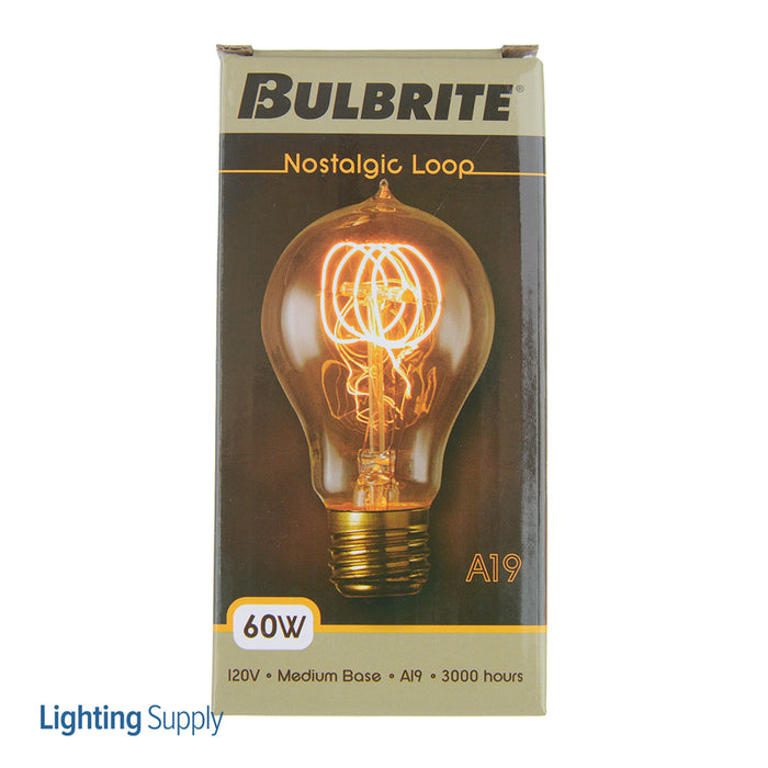 Bulbrite NOS60-VICTOR 60W A19 Nostalgic Loop E26 120V 2200K (136020)