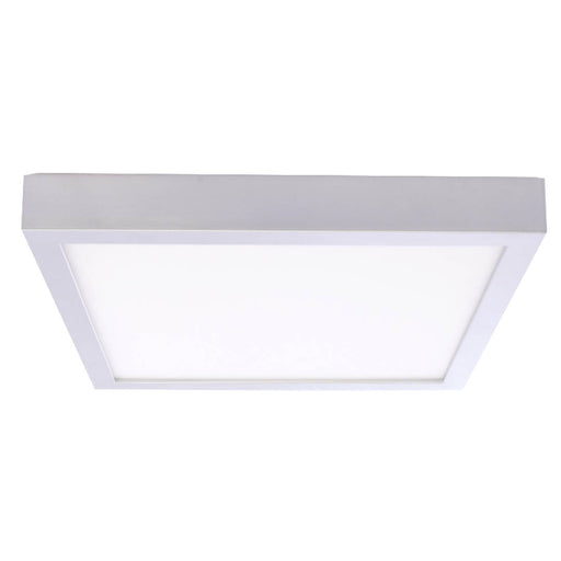 Bulbrite LED20DL/9/927/SLSQ/J/D 20W LED 9 Inch Flush Mount Silver Square Dimmable JA8 2700K 120V (773161)