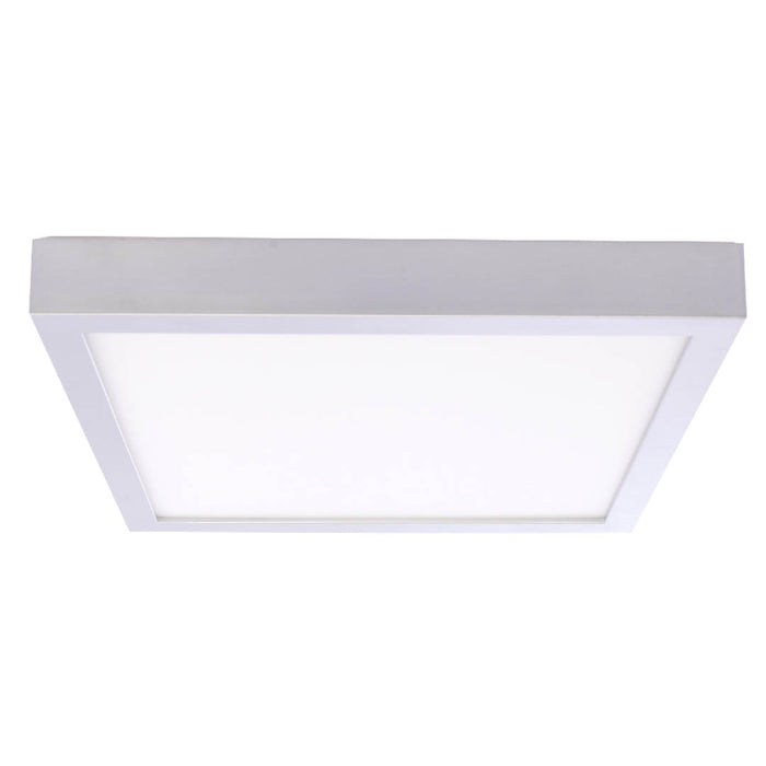 Bulbrite LED20DL/9/927/SLSQ/J/D 20W LED 9 Inch Flush Mount Silver Square Dimmable JA8 2700K 120V (773161)