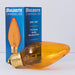 Bulbrite 25F15A 25W F15 Fiesta Amber E26 130V (421225)