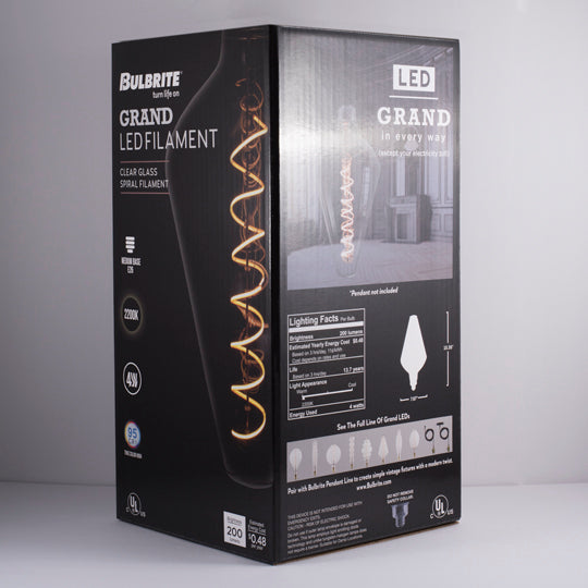 Bulbrite LED4DIA/22K/FIL 4W LED Diamond Shaped Grand 2200K Filament (776305)