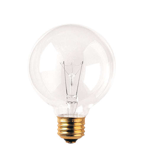 Bulbrite 15W 130V Clear Bent Tip Decorative Bulb, E12 Base