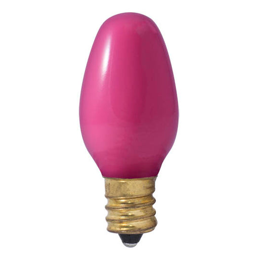 Bulbrite 7C7P 7W C7 Ceramic Pink E12 120V (709607)
