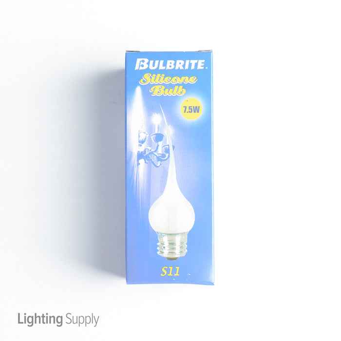 Bulbrite SF/7.5S11 7.5W S11 Silicone Flame E26 120V 2700K (411007)