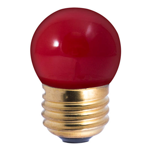 Bulbrite 7.5S11R 7.5W S11 Ceramic Red E26 130V (702707)