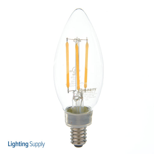 Bulbrite LED5B11/30K/FIL/E12/3 5W LED B11 3000K Filament E12 Fully Compatible Dimming (776627)