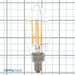 Bulbrite LED5B11/30K/FIL/E12/3 5W LED B11 3000K Filament E12 Fully Compatible Dimming (776627)