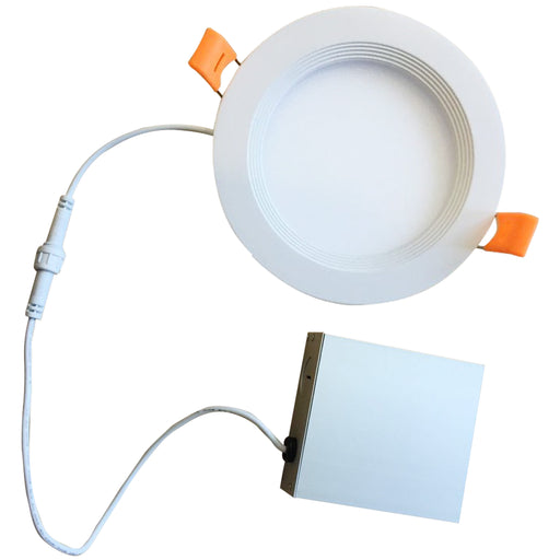 Bulbrite LED14JBOXDL/6/927/WHRD/D 14W LED 4 Inch Recessed Downlight With Metal Junction Box And Baffle White Round Dimmable 2700K 120V 90 CRI (773260)