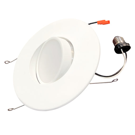 Bulbrite LED14REC/5/6/927/WHRD-G/D 14W LED 5/6 Inch Recessed Downlight Retrofit 2700K White Round (773180)