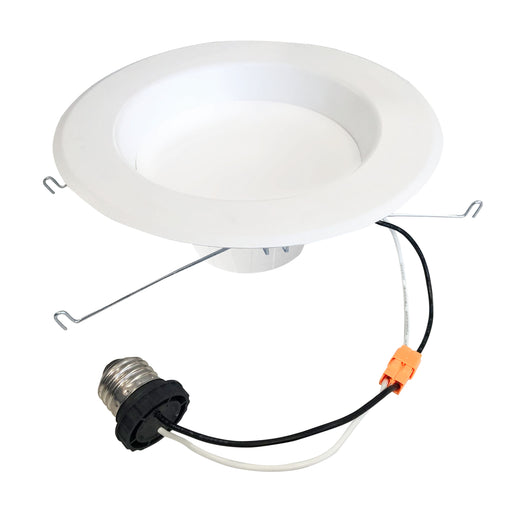 Bulbrite LED14REC/5/6/927/WHRD/D 14W LED 5/6 Inch Downlight Retrofit 2700K White Round Dimmable 120V (773165)