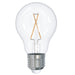 Bulbrite LED2A19/27K/FIL/3 2.5W LED Filament A19 120V Medium E26 Base 2700K Dimmable Clear (776871)