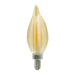 Bulbrite LED4C11/21K/FIL/SPUN/AMB 4W LED C11 2100K Filament E12 Base Amber Spunlite Fully Compatible Dimming (776591)