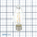 Bulbrite LED4F15/27K/FIESTA/CLR 4W LED F15 2700K Filament E26 Base Fiesta Bulb Clear Iridescent Fully Compatible Dimming (776580)