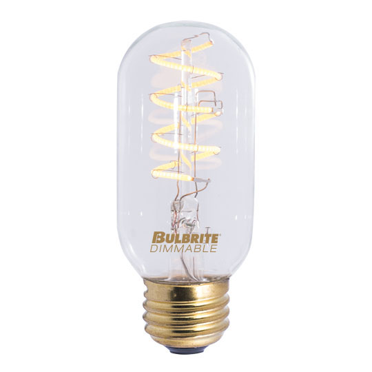 Bulbrite LED4T14/22K/FIL-NOS/CURV/SPIRAL 4W LED T14 2200K Curved Filament Nostalgic Spiral (776511)