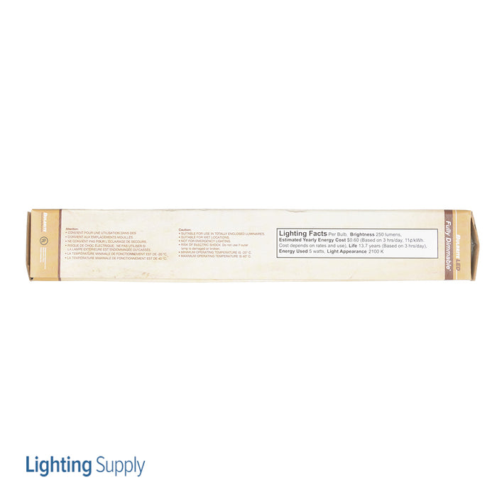 Bulbrite LED5T9/21K/7/FIL-NOS/3 5W LED 7.5 Inch T9 Long 2100K Dimmable (776713)