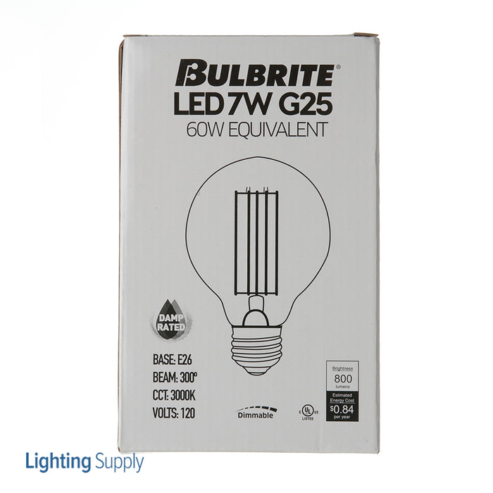 Bulbrite LED7G25/30K/FIL/D/B 7W LED G25 3000K Filament E26 Dimmable (776695)