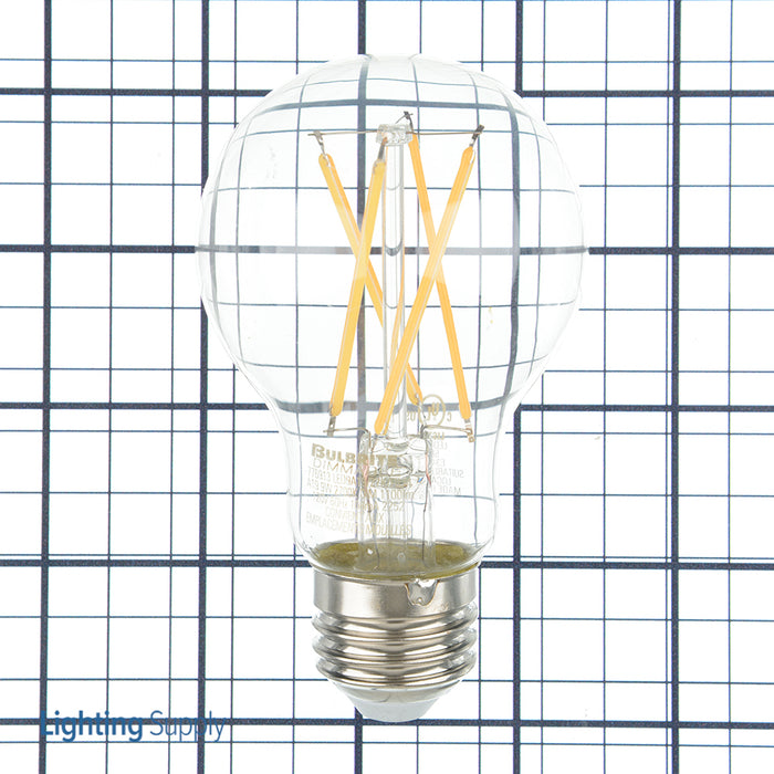 Bulbrite LED9A19/27K/FIL/4 9W LED A19 2700K Filament Bulb 1100Lm 90 CRI E26 Base 120V Fully Compatible Dimming Clear (776913)