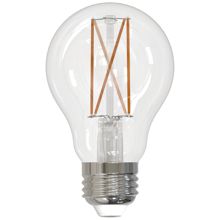 Bulbrite LED9A19/27K/FIL/4 9W LED A19 2700K Filament Bulb 1100Lm 90 CRI E26 Base 120V Fully Compatible Dimming Clear (776913)