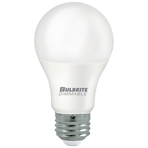 Bulbrite LED9A19/P60W/940/J/D/1P 9W LED A19 60W Equivalent Preferred Dimmable 4000K Medium E26 Base 120V (774240)