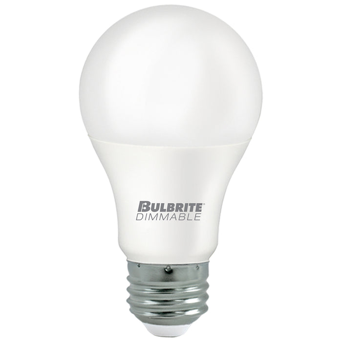 Bulbrite LED9A19/PF60W/930/D/1P 9W LED A19 60W Equivalent 3000K Medium E26 Base 90 CRI 120V Dimmable (774235)