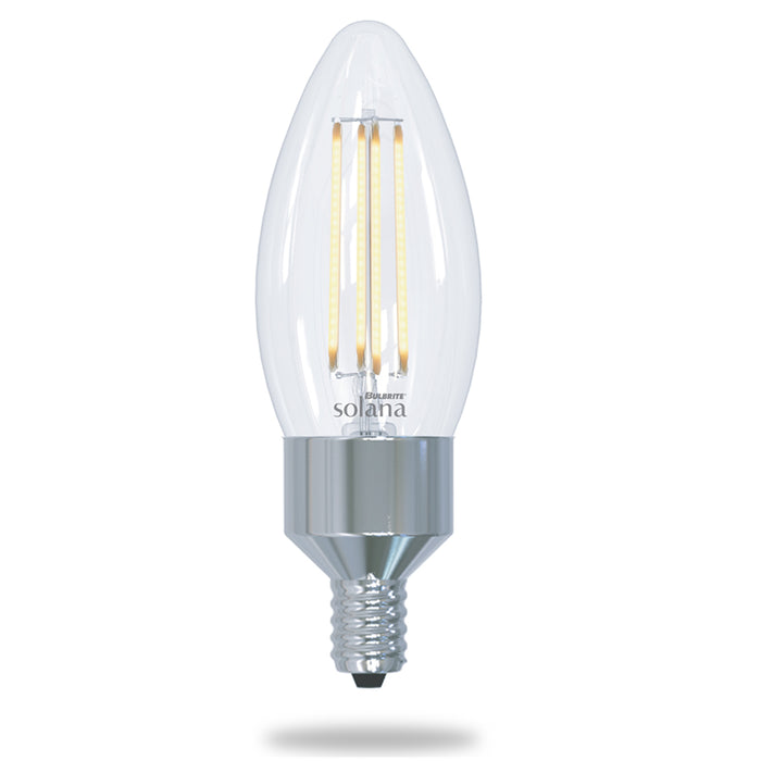 Bulbrite SL4WB11/90/W/CL/1P Smart LED Wi-Fi Bulb 4W B11 90 CRI White Light Clear (292115)