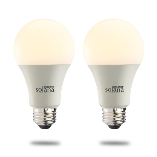 Bulbrite SL8WA19/W/FR/2P Smart LED Wi-Fi Bulb 8W A19 White Light 60W Equivalent 2-Pack (190121)