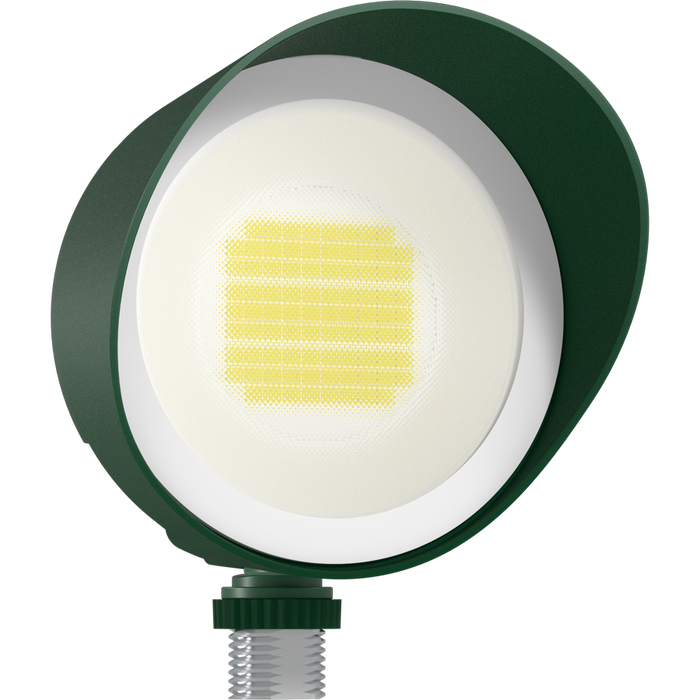 RAB LED Bullet Flood Wattage/CCT Selectable 20W/15W/10W 3000K/4000K/5000K 120V Triac Dimming With Hood And Lens Verde Green (BULLET20VG)