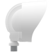 RAB LED Bullet Flood Wattage/CCT Selectable 20W/15W/10W 3000K/4000K/5000K 120V Triac Dimming With Hood And Lens White (BULLET20W)
