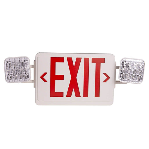 Cree C-Lite Exit And Emergency Combination LED Double Red (C-EE-A-EX-2LDF-RED-BB)