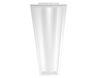 RAB C-Swish 1X4 Center Basket Troffer Wattage/CCT Selectable 20W/25W/30W 3500K/4000K/5000K 120-277V 0-10V Dimming White (C-SWISH1X4)