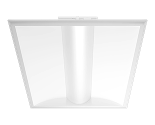 RAB C-Swish 2X2 Center Basket Troffer Wattage/CCT Selectable 20W/25W/30W 3500K/4000K/5000K 120-277V 0-10V Dimming Battery Backup White (C-SWISH2X2/E)
