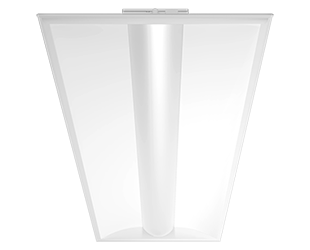 RAB C-Swish 2X4 Center Basket Troffer Wattage/CCT Selectable 20W/30W/36W 3500K/4000K/5000K 120-277V 0-10V Dimming Battery Backup White (C-SWISH2X4/E)