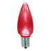 Standard 0.65W C9 LED 120V-130V Intermediate E17 Base Red Stringer Bulb (C9/INT/RD/120V-130V)