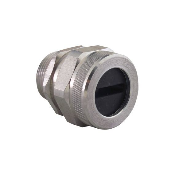 Remke Festoon Cable Connector Aluminum Isolated Metric Thread M40 Cable Range .312X.375 With Locknut And O-Ring (RSM-404006-LR)
