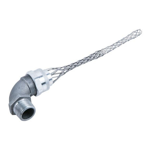 Remke Cord Grip Aluminum 90 Degree 1/2 Inch NPT Cable Range .438 .500 With Mesh Locknut And O-Ring (RSR-9108-ELR)