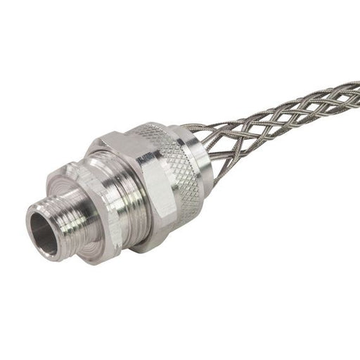 Remke Cord Grip With Isolated Metric Thread Aluminum M50 Cable Range 1.250 1.375 With Mesh And Locknut (RSM-50522-EL)