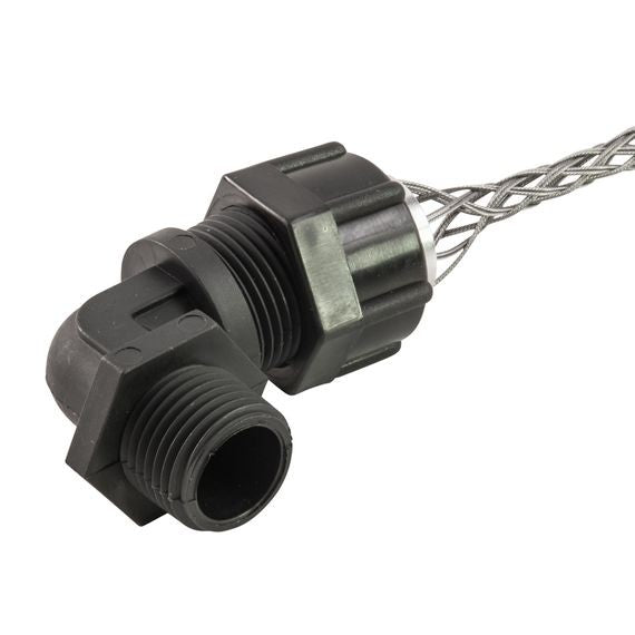 Remke Cord Grip Valox 1/2 Inch NPS Cable Range .188 .250 With Mesh Locknut And O-Ring (RSPV-104-ELR)