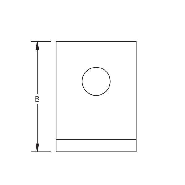 Caddy 1-1 Hole Unequal Long Angle Bracket 3 Inch X 1-7/8 Inch (L120300EG)