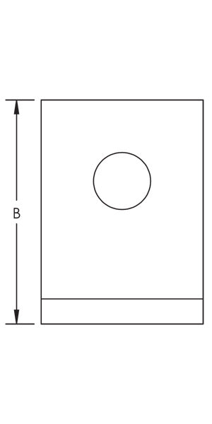 Caddy 1-2 Hole Corner Angle Bracket Electrogalvanized 3-1/2 Inch X 2-1/2 Inch (L180000EG)