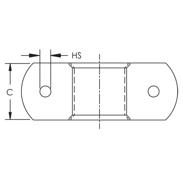 Caddy 108 Two Hole Strap For CPVC Pipe 1-1/4 Inch Pipe 1.66 Inch Outside Diameter (1080125EG)