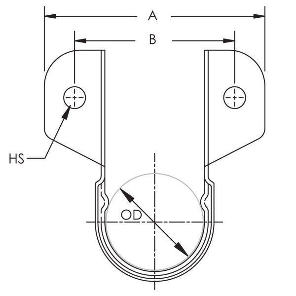 Caddy 109 Side Mount Strap For CPVC Pipe 1 Inch Pipe 1.315 Inch Outside Diameter (1090100EG)