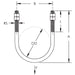 Caddy 150M Standard U-Bolt Steel Plain 1 Inch Pipe 1.315 Inch Outside Diameter 1/4 Inch Rod (150M0100PL)