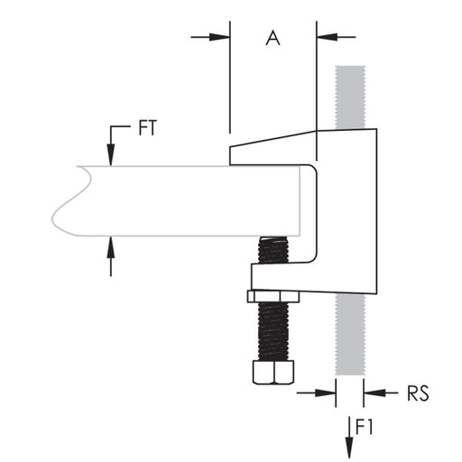 Caddy 300 Universal Beam Clamp Electrogalvanized 3/8 Inch Rod 13/16 Inch Maximum Flange (3000037EG)