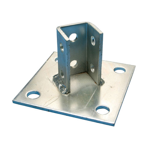Caddy 45 Degree Post Base For Strut Type A Electrogalvanized 6 Inch X 6 Inch X 3-1/2 Inch (P110000EG)