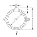 Caddy 455 Malleable Split Ring Hanger Electrogalvanized 1-1/2 Inch Pipe 1.9 Inch Outside Diameter 3/8 Inch Rod (4550150EG)