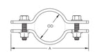 Caddy 512 Caddy EZ Riser For Close Quarters 2-1/2 Inch Pipe 2.875 Inch Outside Diameter (5120250EG)