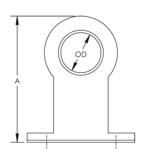 Caddy 800 Extended Pipe Stay 3/8 Inch Pipe 1/2 Inch Copper Tube 0.685 Inch Outside Diameter (800037050EP)